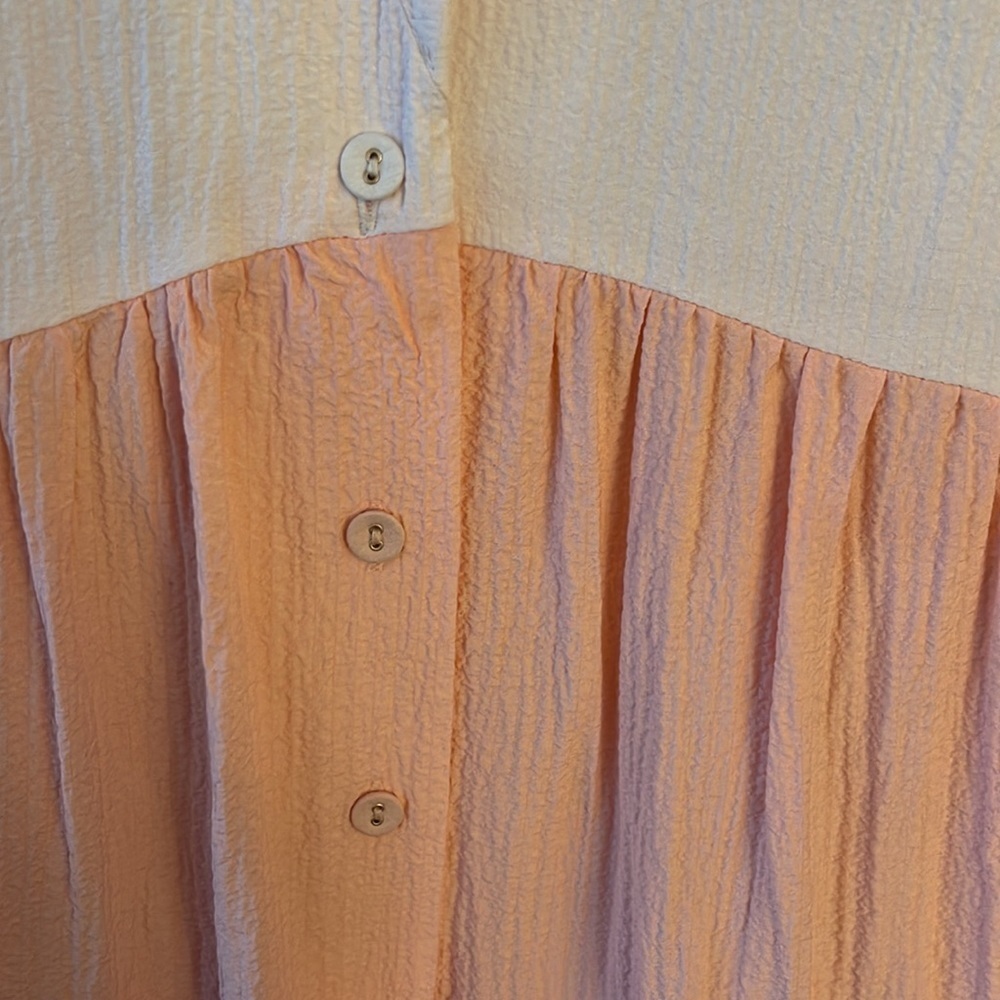 Calvin Klein Dress Rayon Ombre Orange Coral size 4 - Picture 5 of 7
